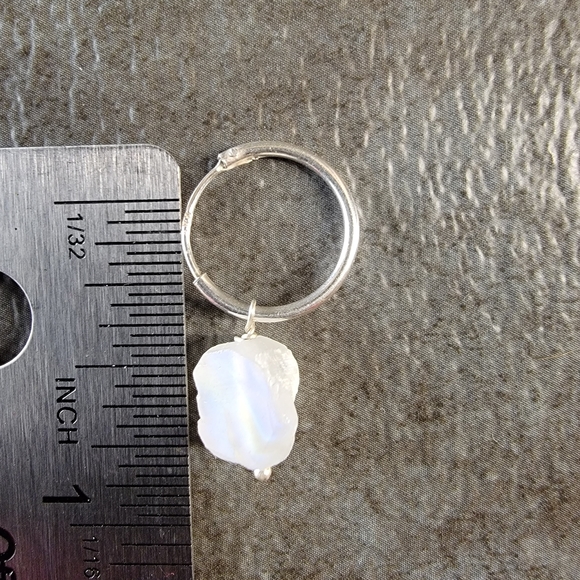 Native Rainbow Moonstone Gemstone Earrings Dainty Sterling Silver Boho Jewelry - Picture 2 of 6